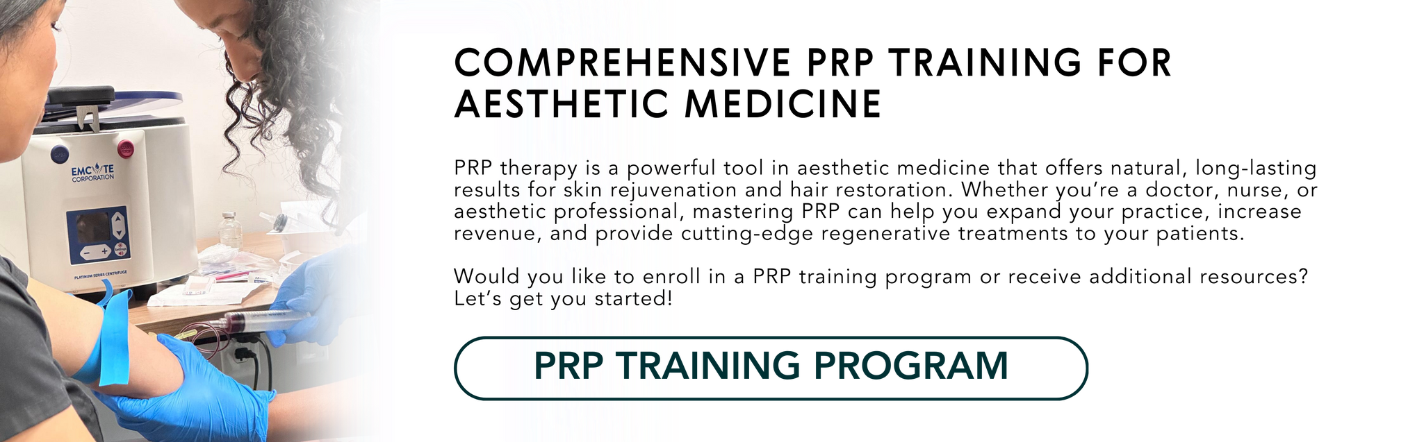 Training for MicroNeedling with PRP